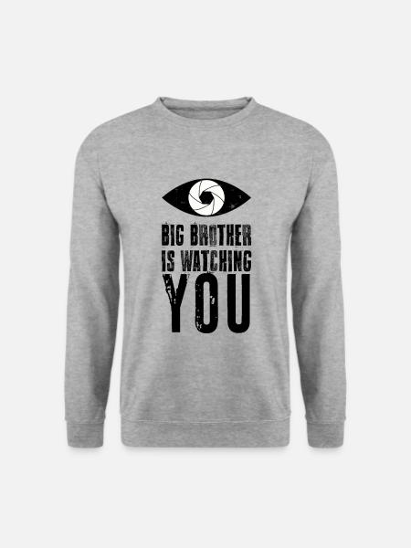 Big Brother controls you - Unisex Sweatshirt - salt & pepper