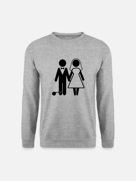 marié - Sweat-shirt Unisexe - gris chiné