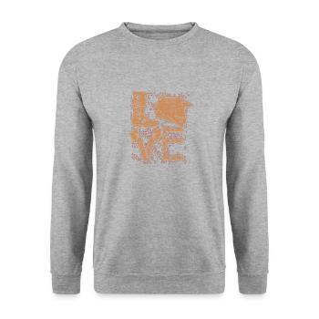 MOTORCYCLIST | MOTOCROSS RACE RACING DRIVER IDEA - Unisex Sweatshirt - salt & pepper - Front - Alina (178cm) & Michal (187cm)