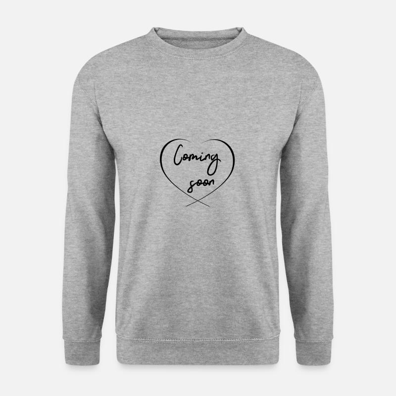 Coming soon - Unisex Pullover - Weißgrau meliert