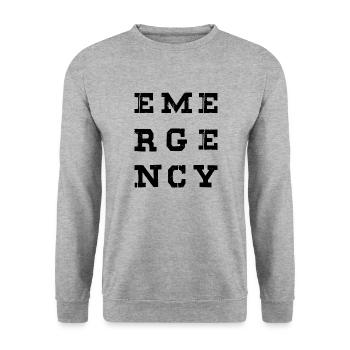 Nurse Doctor Hospital nurse - Unisex Sweatshirt - salt & pepper - Front - Alina (178cm) & Michal (187cm)