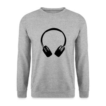 helmen - Unisex Pullover - Weißgrau meliert - Vorne - Alina (178cm) & Michal (187cm)