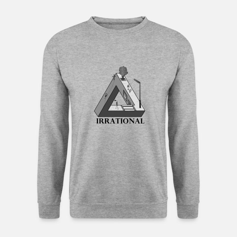 IRRATIONAL Penrose triangle - Unisex Sweatshirt - salt & pepper
