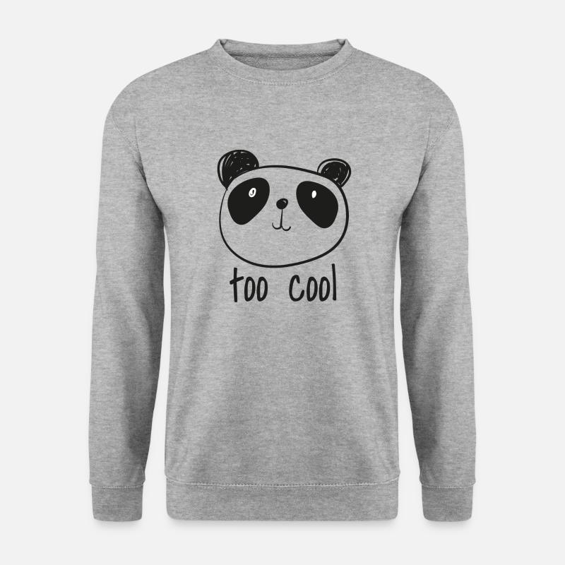 zu cool - Unisex Pullover - Weißgrau meliert