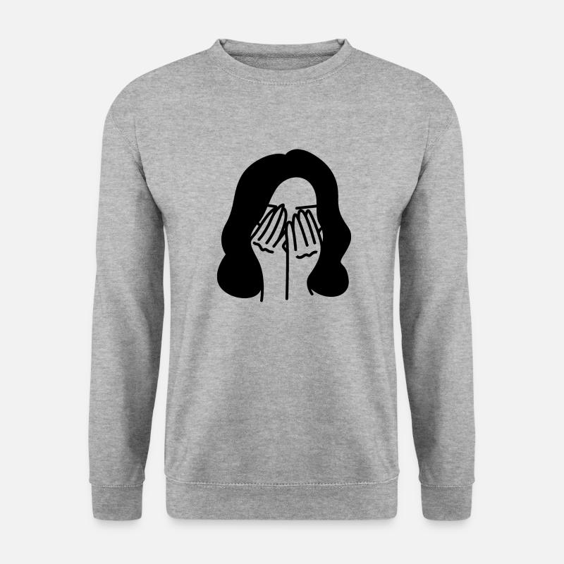 crying - Unisex Sweatshirt - salt & pepper