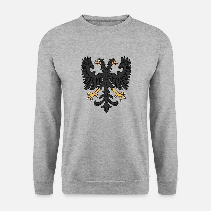Doppeladler - Unisex Pullover - Weißgrau meliert