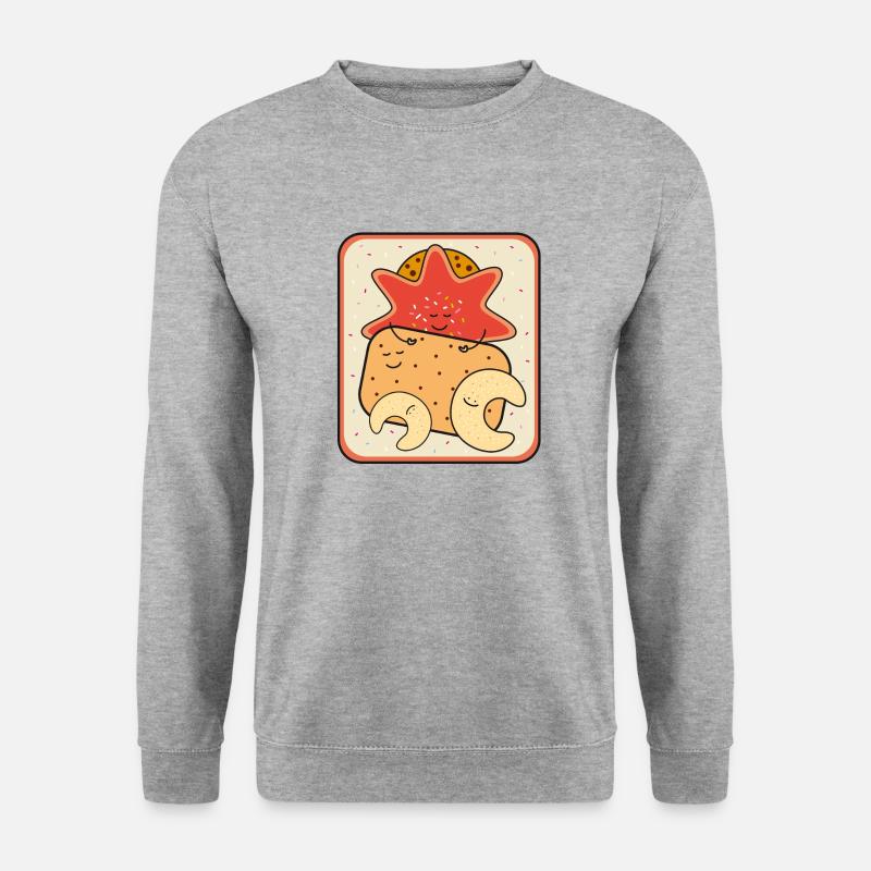 Boîte de biscuits de Noël - Sweat-shirt Unisexe - gris chiné