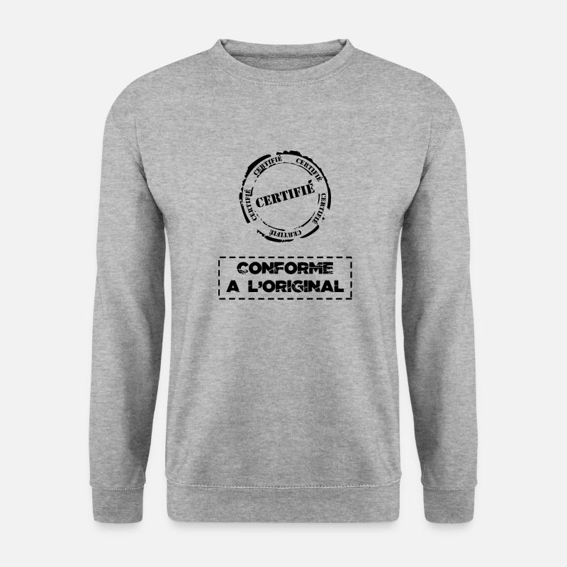 conformeoriginal - Sweat-shirt Unisexe - gris chiné