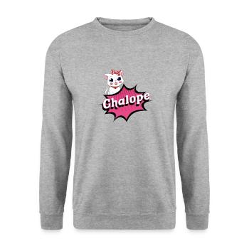 Chalope - Sweat-shirt Unisexe - gris chiné - Devant - Alina (178cm) & Michal (187cm)