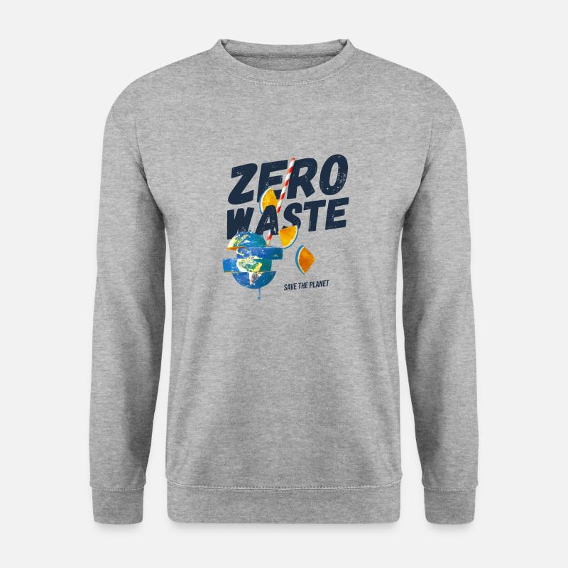 Zero waste, planet B - Unisex Sweatshirt - salt & pepper