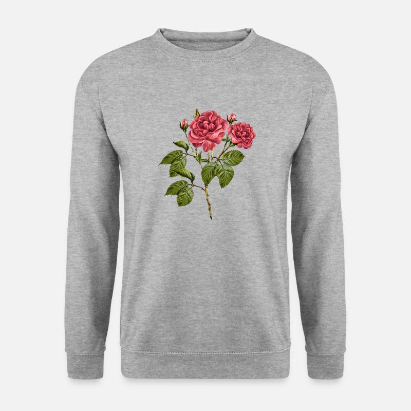 Fleur - Sweat-shirt Unisexe - gris chiné