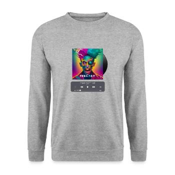 Freak, Album cover, Art of music, AI shirts - Unisex Sweatshirt - salt & pepper - Front - Alina (178cm) & Michal (187cm)