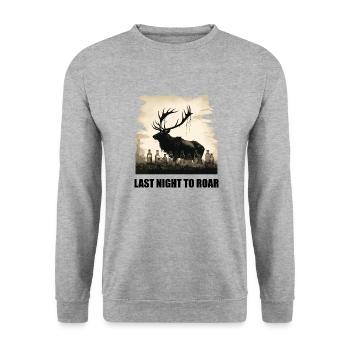 Last night in freedom - Unisex Sweatshirt - salt & pepper - Front - Alina (178cm) & Michal (187cm)