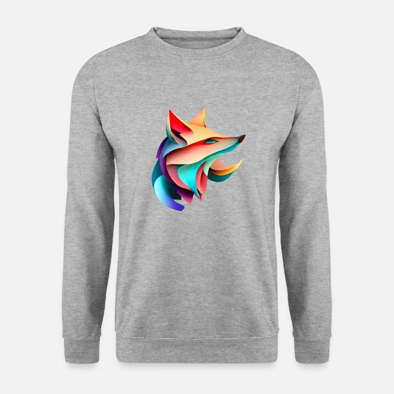 Fox Design Rayures élégantes Harmony - Sweat-shirt Unisexe - gris chiné