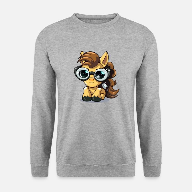 Minaj die Stute - Unisex Pullover - Weißgrau meliert
