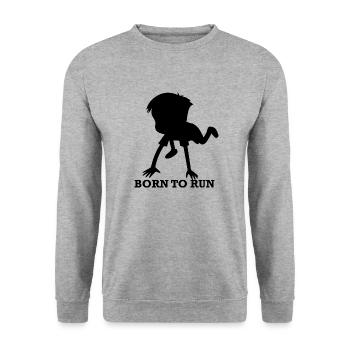 Triathlon Natation Vélo Course Marathon - Sweat-shirt Unisexe - gris chiné - Devant - Alina (178cm) & Michal (187cm)