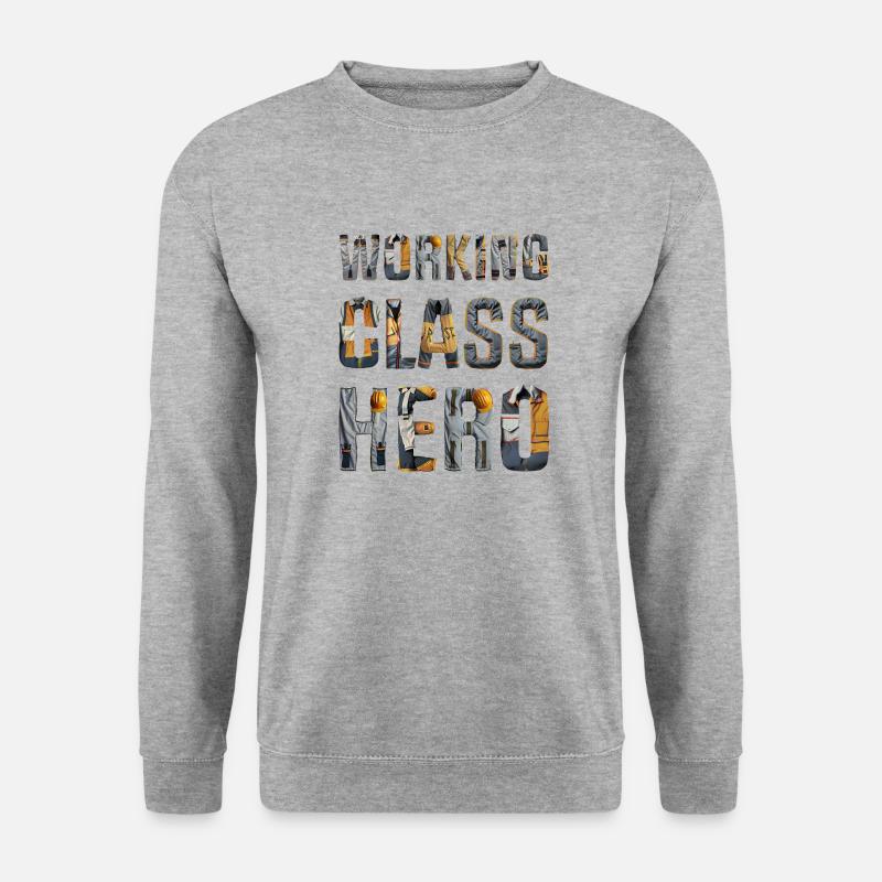 Working Class Hero - Unisex Sweatshirt - salt & pepper