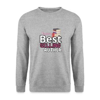 Zukünftige Bestseller-Autoren - Unisex Pullover - Weißgrau meliert - Vorne - Alina (178cm) & Michal (187cm)