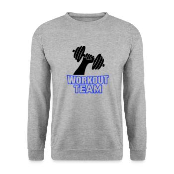 Workout Team - Unisex Sweatshirt - salt & pepper - Front - Alina (178cm) & Michal (187cm)