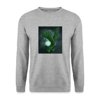 Abstract sculpture - Unisex Sweatshirt - salt & pepper - Front - Alina (178cm) & Michal (187cm)