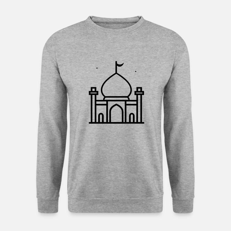 Moschee - Unisex Pullover - Weißgrau meliert