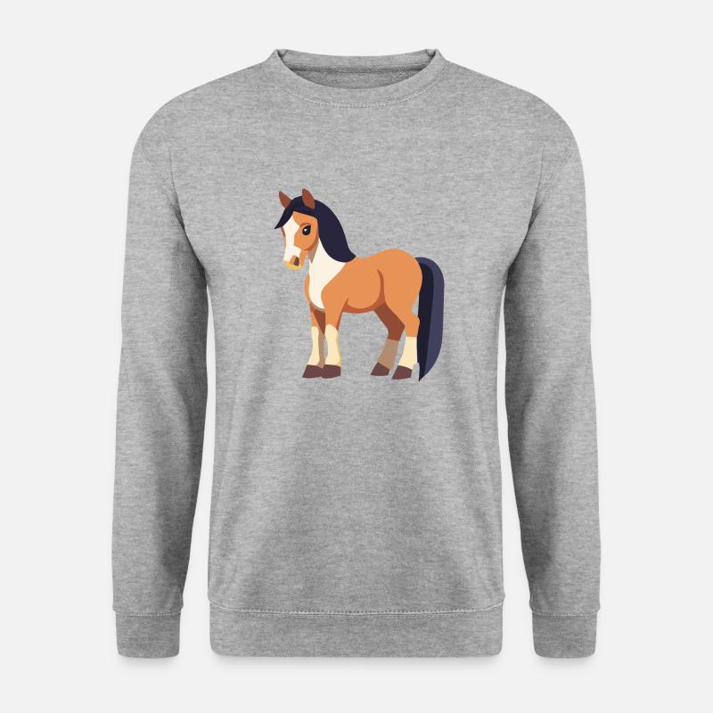 Cheval mignon - Sweat-shirt Unisexe - gris chiné