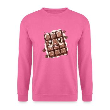 Conception de bandes dessinées au chocolat - Sweat-shirt Unisexe - rose - Devant