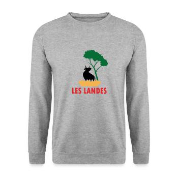 006 TAUREAU - Sweat-shirt Unisexe - gris chiné - Devant - Alina (178cm) & Michal (187cm)