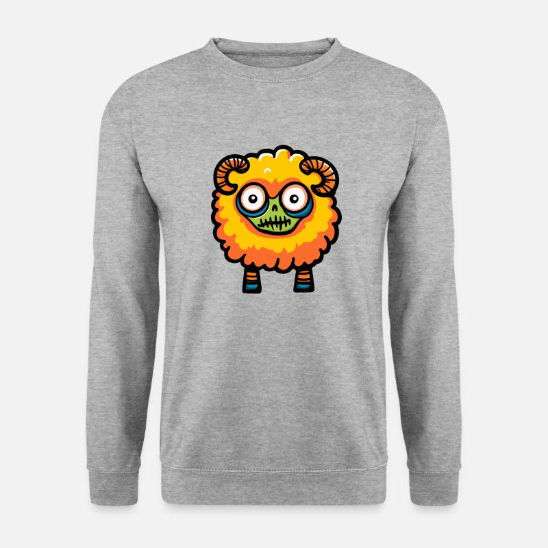 Sheep Halloween Comic - Unisex Sweatshirt - salt & pepper