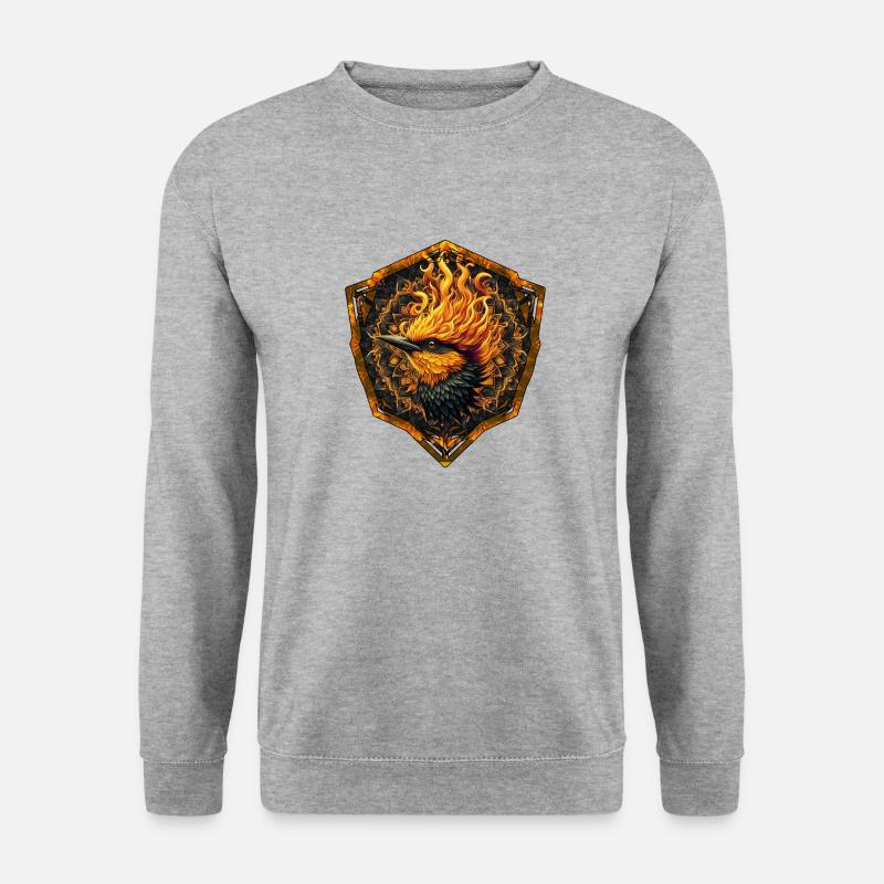 Mythical Flame Bird - Unisex Sweatshirt - salt & pepper