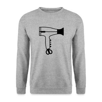 Föhn - Unisex Pullover - Weißgrau meliert - Vorne - Alina (178cm) & Michal (187cm)