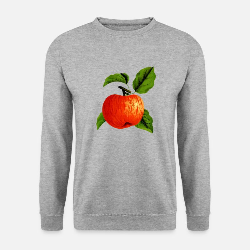 Apple Apfel Veggie Obst Fruits Tree Baum3 - Unisex Pullover - Weißgrau meliert