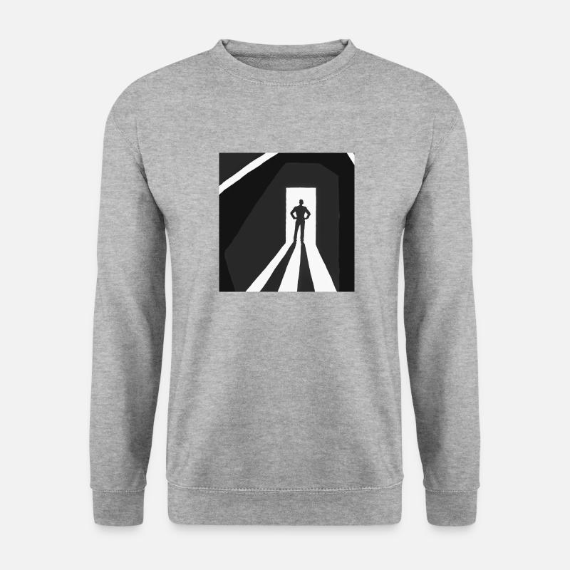 shadow man - Unisex Sweatshirt - salt & pepper