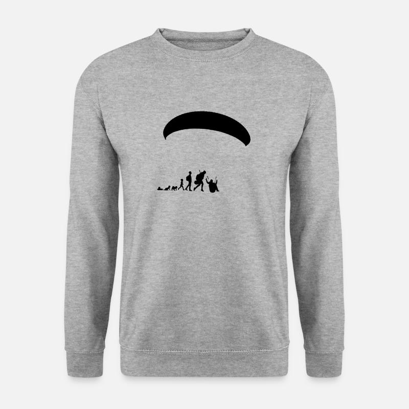 Parapente Evolution Noir - Sweat-shirt Unisexe - gris chiné