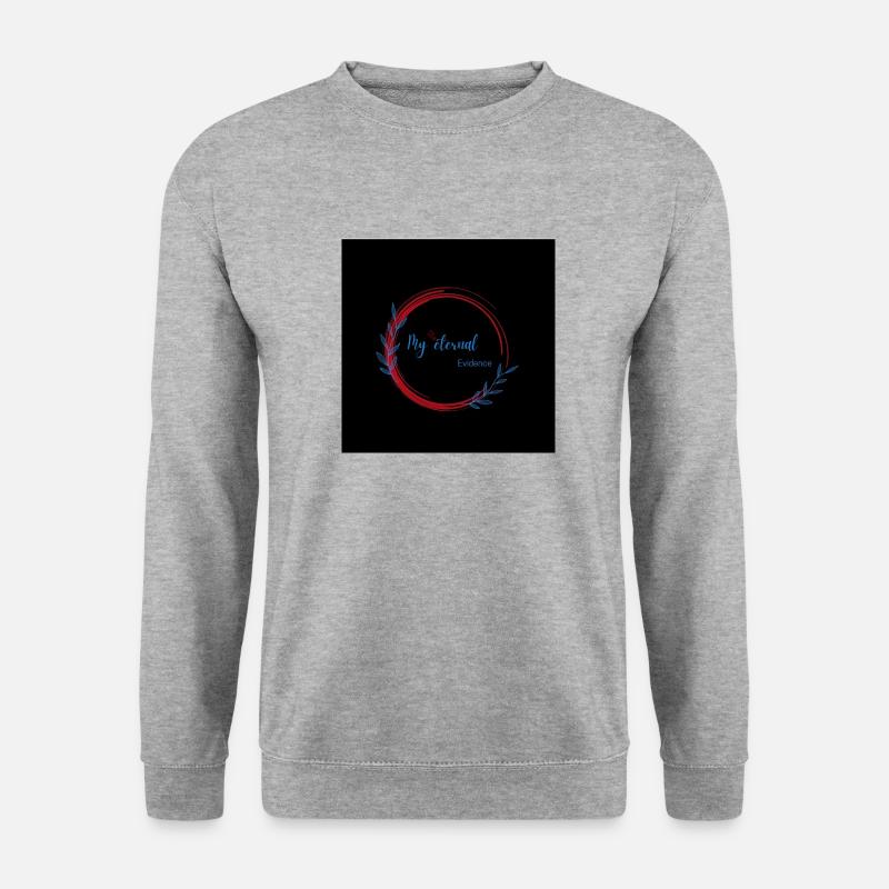 Regenbogen-Schmetterling Créa - Unisex Pullover - Weißgrau meliert
