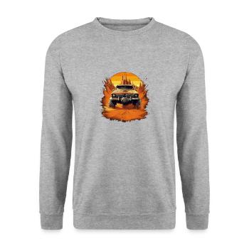 cars  6 - Sweat-shirt Unisexe - gris chiné - Devant - Alina (178cm) & Michal (187cm)