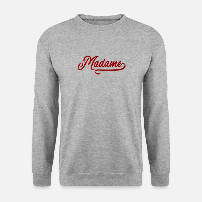 Jahrgang Madame - Unisex Pullover - Weißgrau meliert