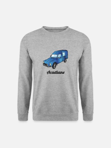 Acadiane bleu - Sweat-shirt Unisexe - gris chiné