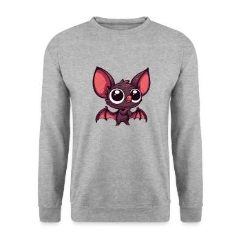 Bébé chauve-souris - Sweat-shirt Unisexe - gris chiné - Devant - Alina (178cm) & Michal (187cm)