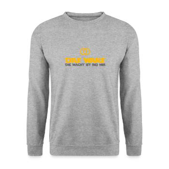 DAS WARS - Hochzeitsfeier Heiraten JGA Geschenk - Unisex Pullover - Weißgrau meliert - Vorne - Alina (178cm) & Michal (187cm)