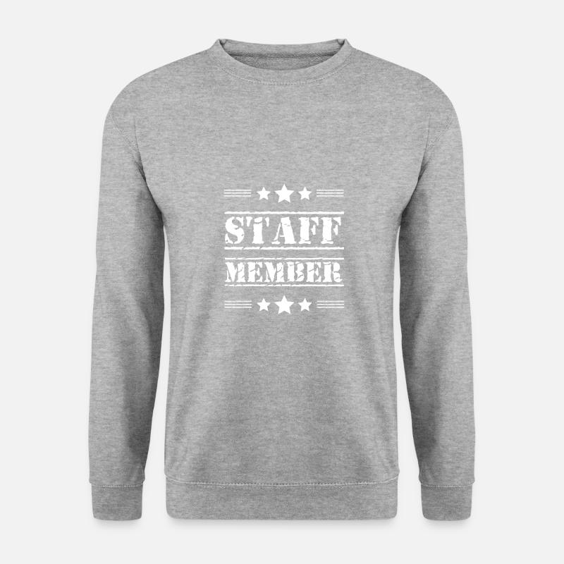 Staff Member Stempel - Unisex Pullover - Weißgrau meliert