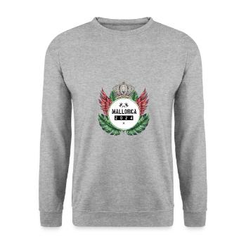 Mallorca 2024 Team - Unisex Sweatshirt - salt & pepper - Front - Alina (178cm) & Michal (187cm)