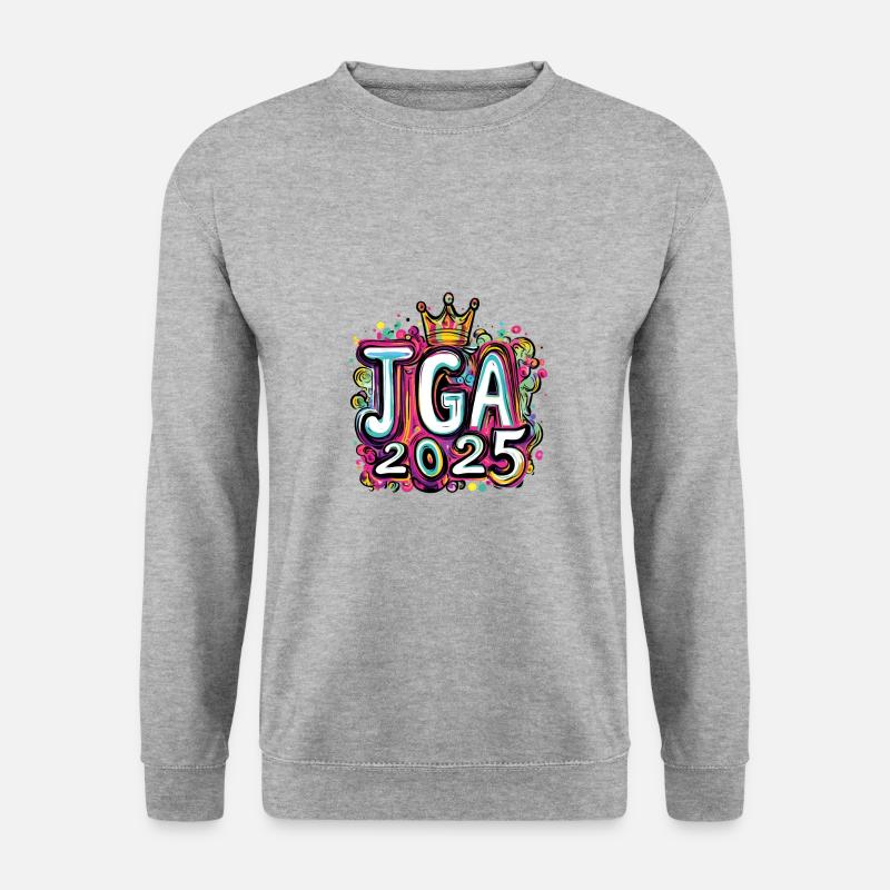 Jga 2025 Junggesellenabschied - Unisex Pullover - Weißgrau meliert