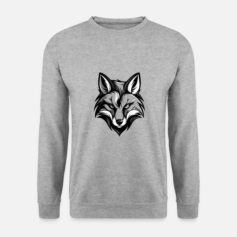 Fox Head - Unisex Sweatshirt - salt & pepper