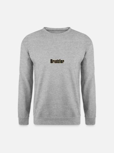 Bruddler - Schwäbisch für Anfänger - Unisex Pullover - Weißgrau meliert