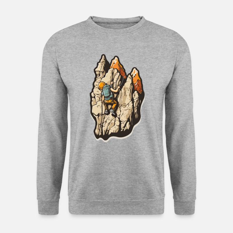 Performance de pointe: Escalade - Sweat-shirt Unisexe - gris chiné