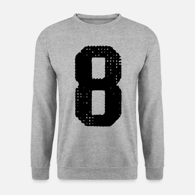 8 number jersey - Unisex Sweatshirt - salt & pepper