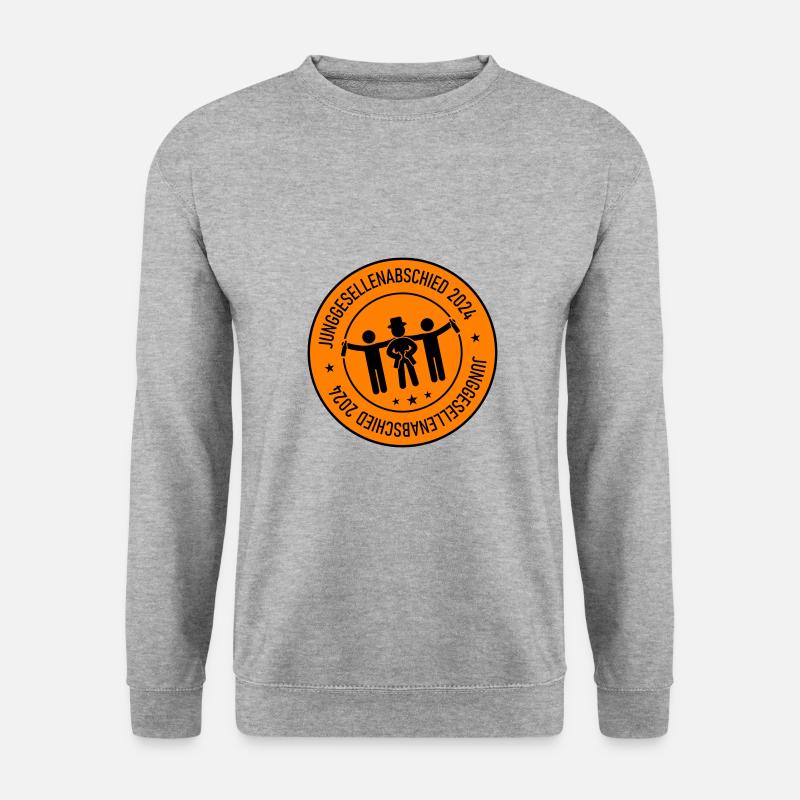 Junggesellenabschied 2024 - Unisex Pullover - Weißgrau meliert