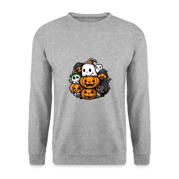 Figurines de fête d’Halloween Bébé - Sweat-shirt Unisexe - gris chiné - Devant - Alina (178cm) & Michal (187cm)