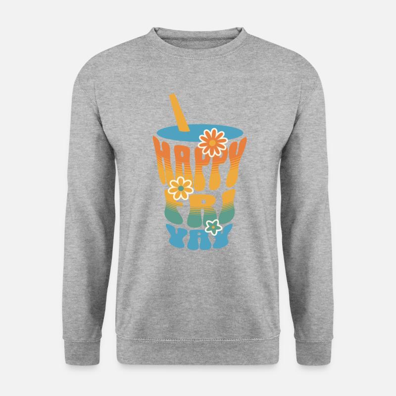 Humor Friday Lehrer-Wochenende - Unisex Pullover - Weißgrau meliert